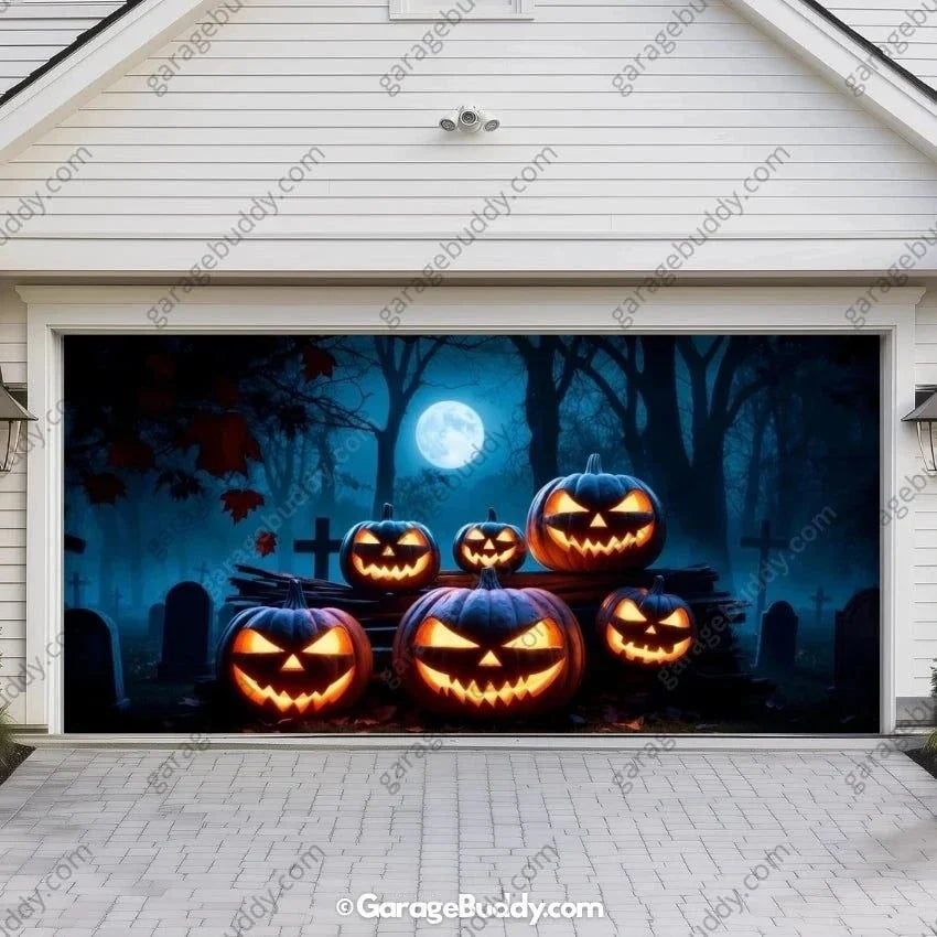 Cursed Pumpkins | Halloween Garage Door Cover