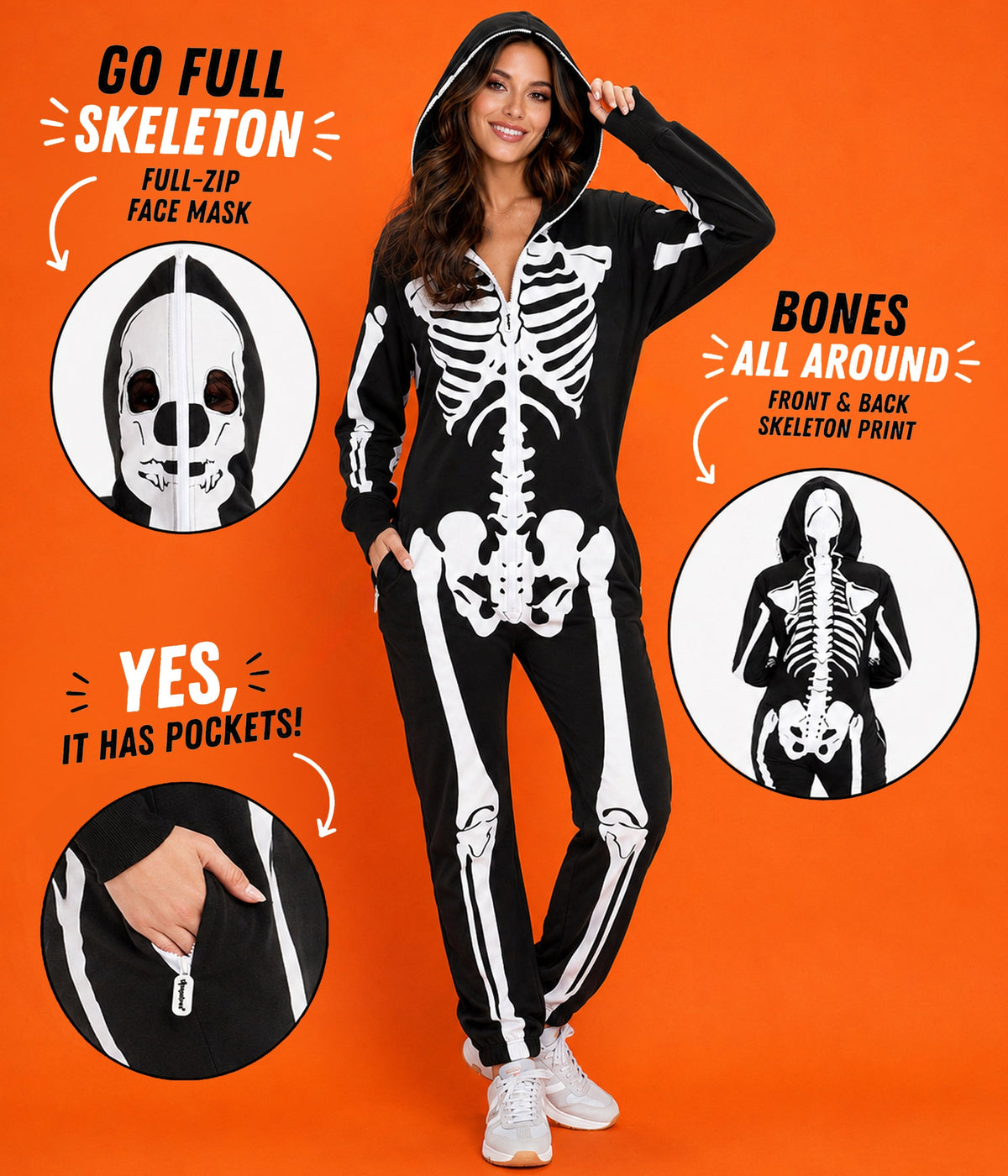 Women's Skeleton Costume