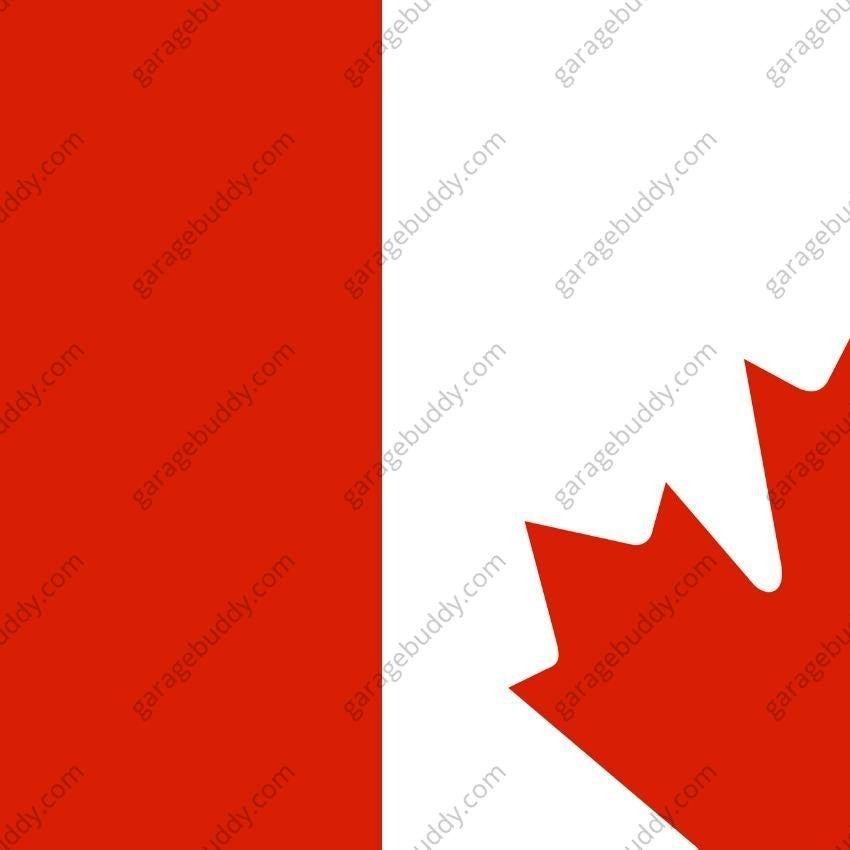 Canada Flag (Plain) | Patriotic Garage Door Cover