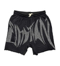 Mixed Emotions Wild Rhinestone Shorts Black