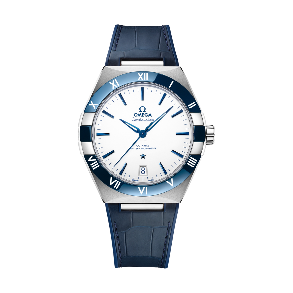 Constellation 41mm - White on Leather Strap