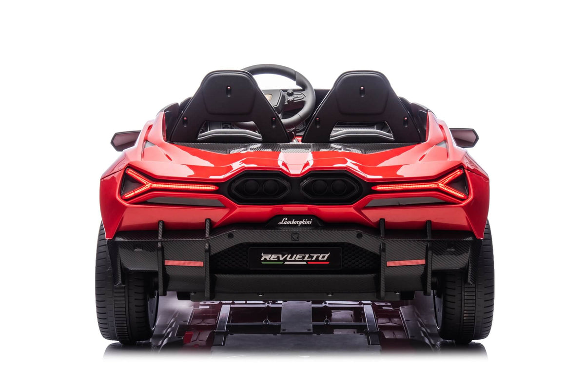 24V / 9 MPH Lamborghini Revuelto Two-Seater Kids Ride On Car – Red