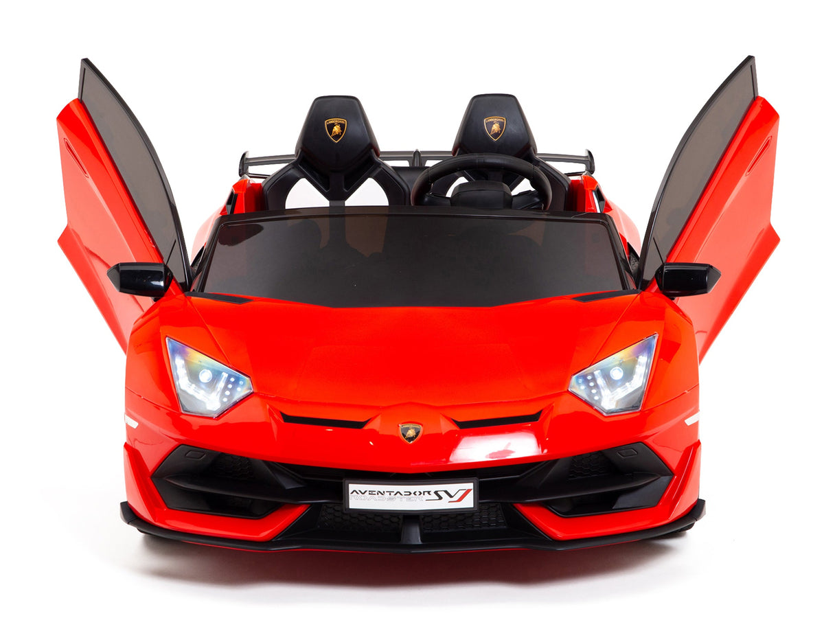 24V Lamborghini SVJ Ride On DRIFT Car with Remote Control - Red