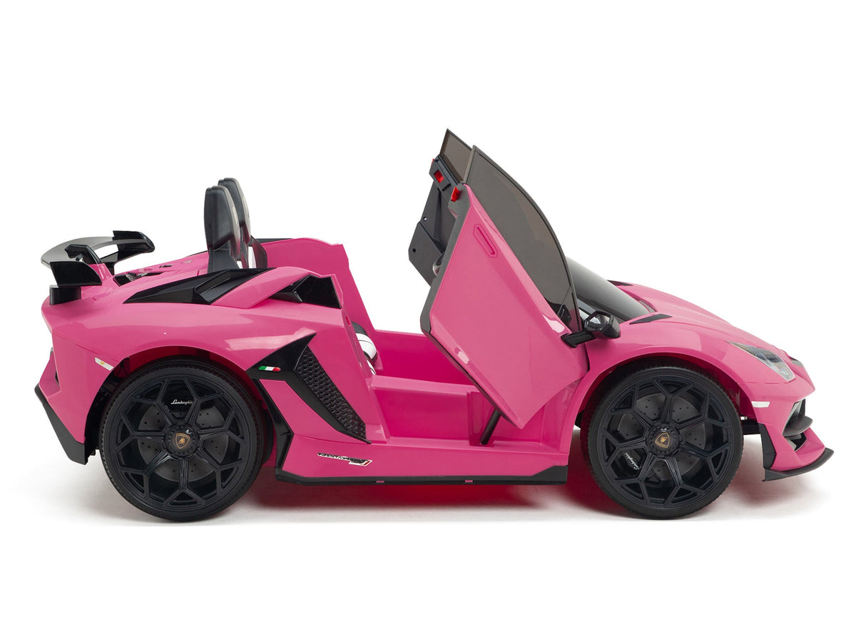 24V Lamborghini SVJ Ride On DRIFT Car with Remote Control - Pink